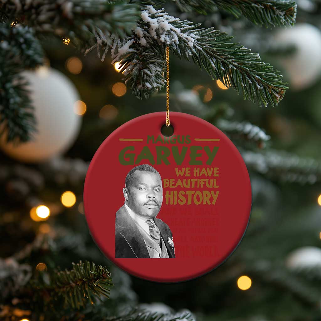 Marcus Garvey Quote Christmas Ornament Black History Month TS10