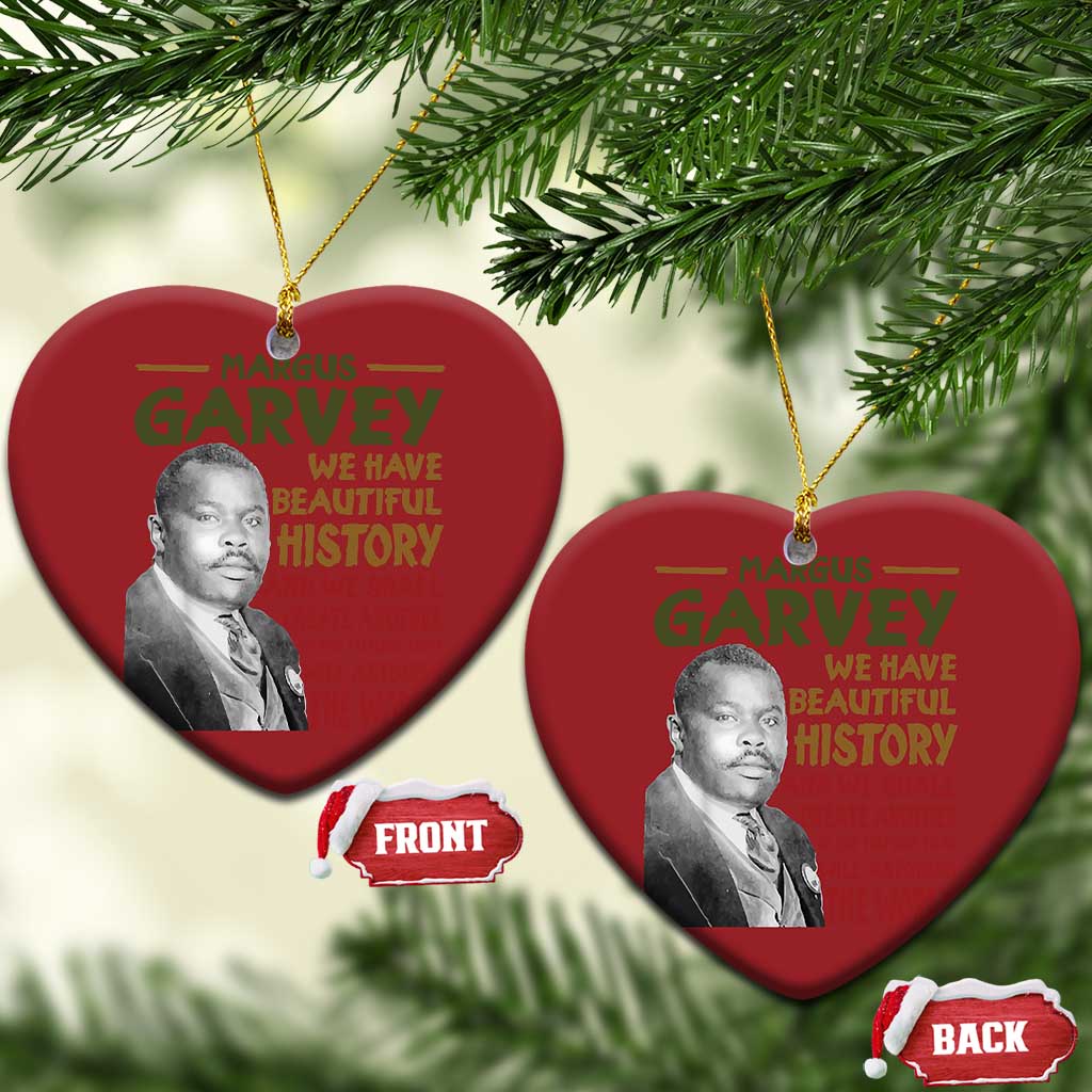 Marcus Garvey Quote Christmas Ornament Black History Month TS10