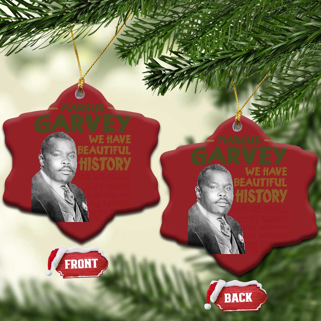 Marcus Garvey Quote Christmas Ornament Black History Month TS10