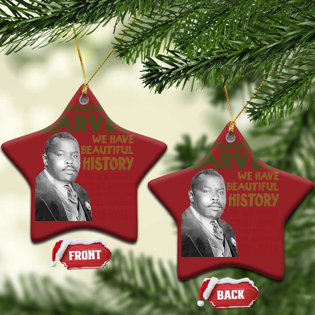 Marcus Garvey Quote Christmas Ornament Black History Month TS10