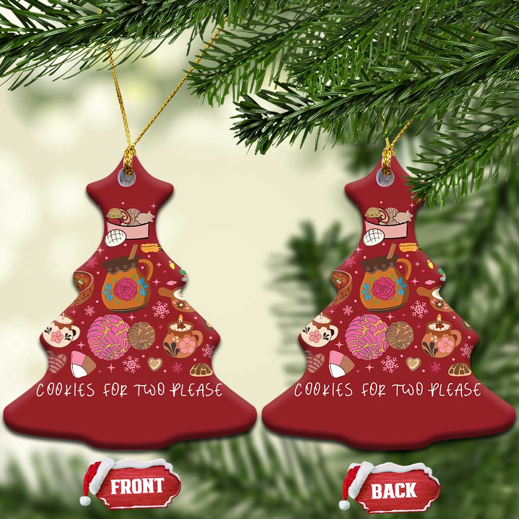Mexican Pregnancy Announcement Christmas Ornament Cookies For Two Please Xmas Maternity Gift TS10