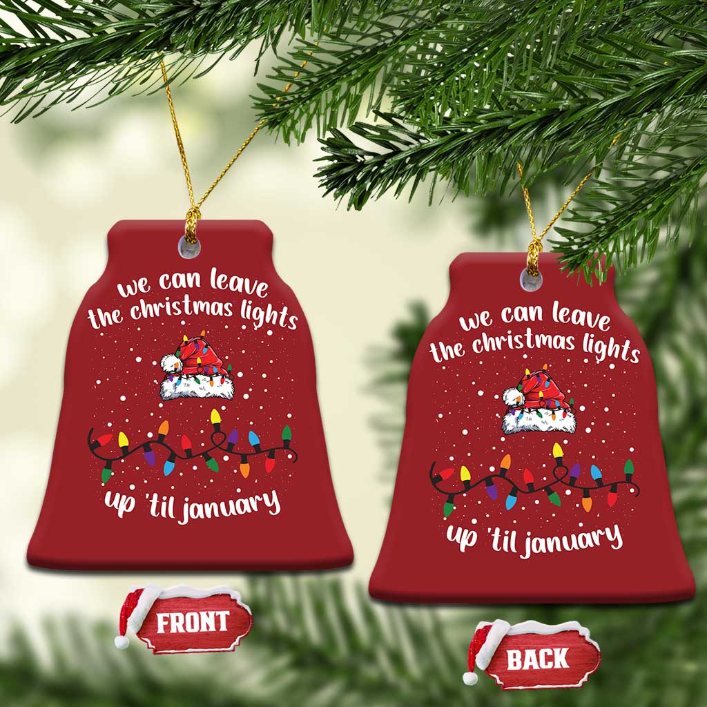 Funny Christmas Ornament We Can Leave The Christmas Lights Up 'Til January Merry Xmas Lights TS10