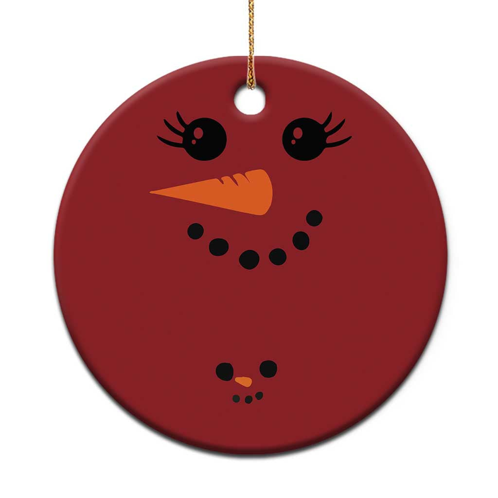 Pregnancy Announcement Christmas Ornament Snowman Face Xmas Maternity Gift TS10