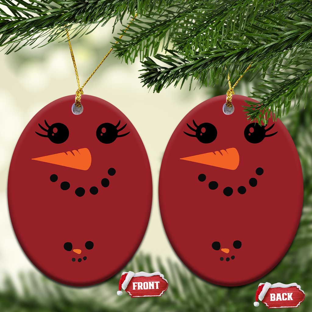 Pregnancy Announcement Christmas Ornament Snowman Face Xmas Maternity Gift TS10