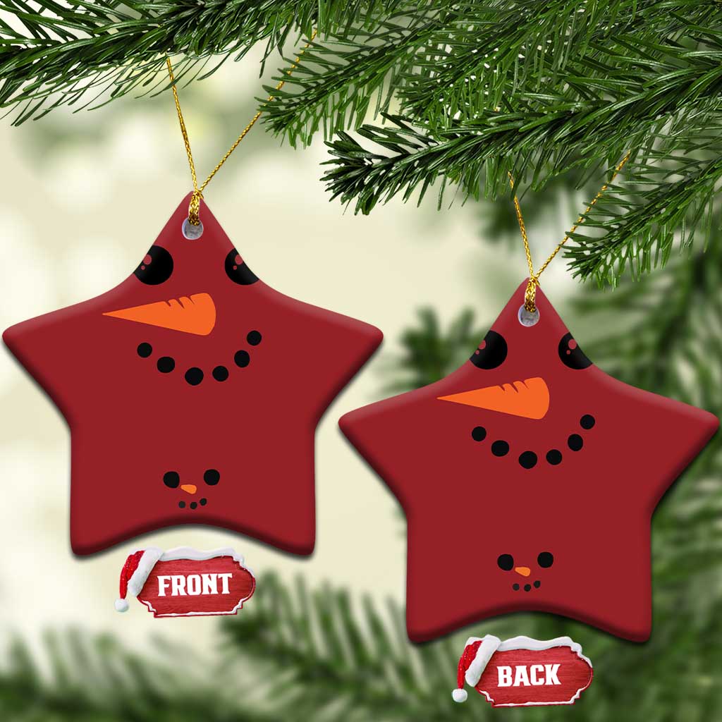 Pregnancy Announcement Christmas Ornament Snowman Face Xmas Maternity Gift TS10