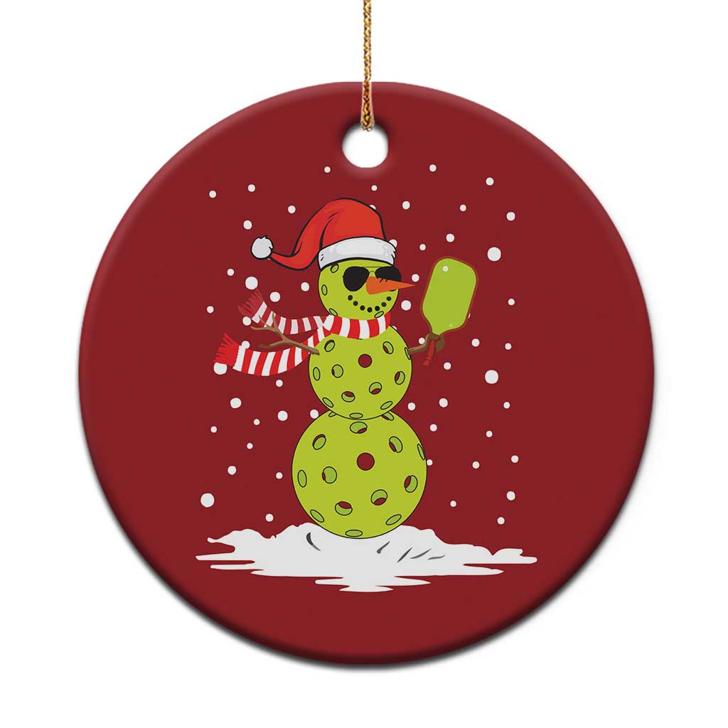 Pickleball Christmas Ornament Santa Hat Snowman Xmas TS10