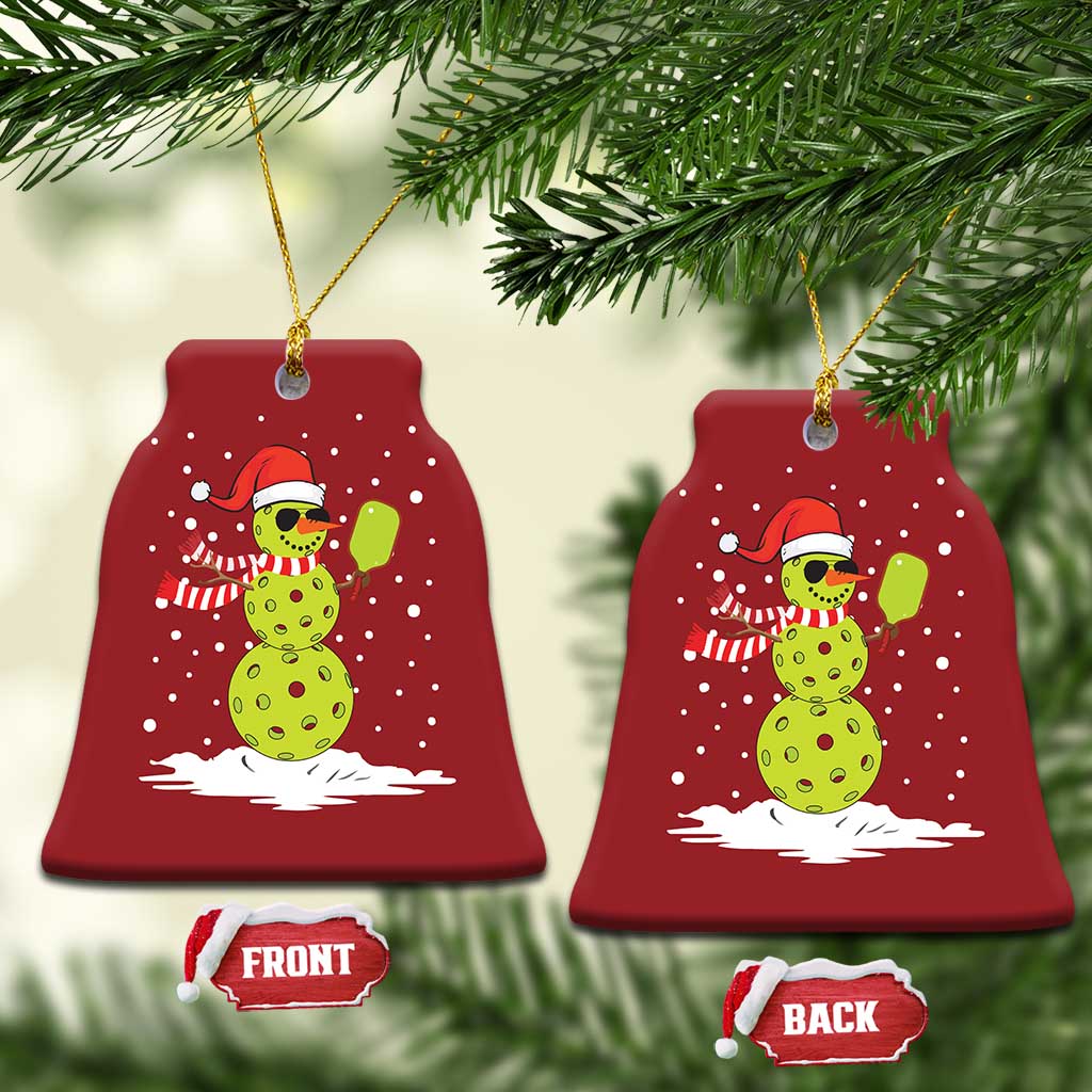 Pickleball Christmas Ornament Santa Hat Snowman Xmas TS10