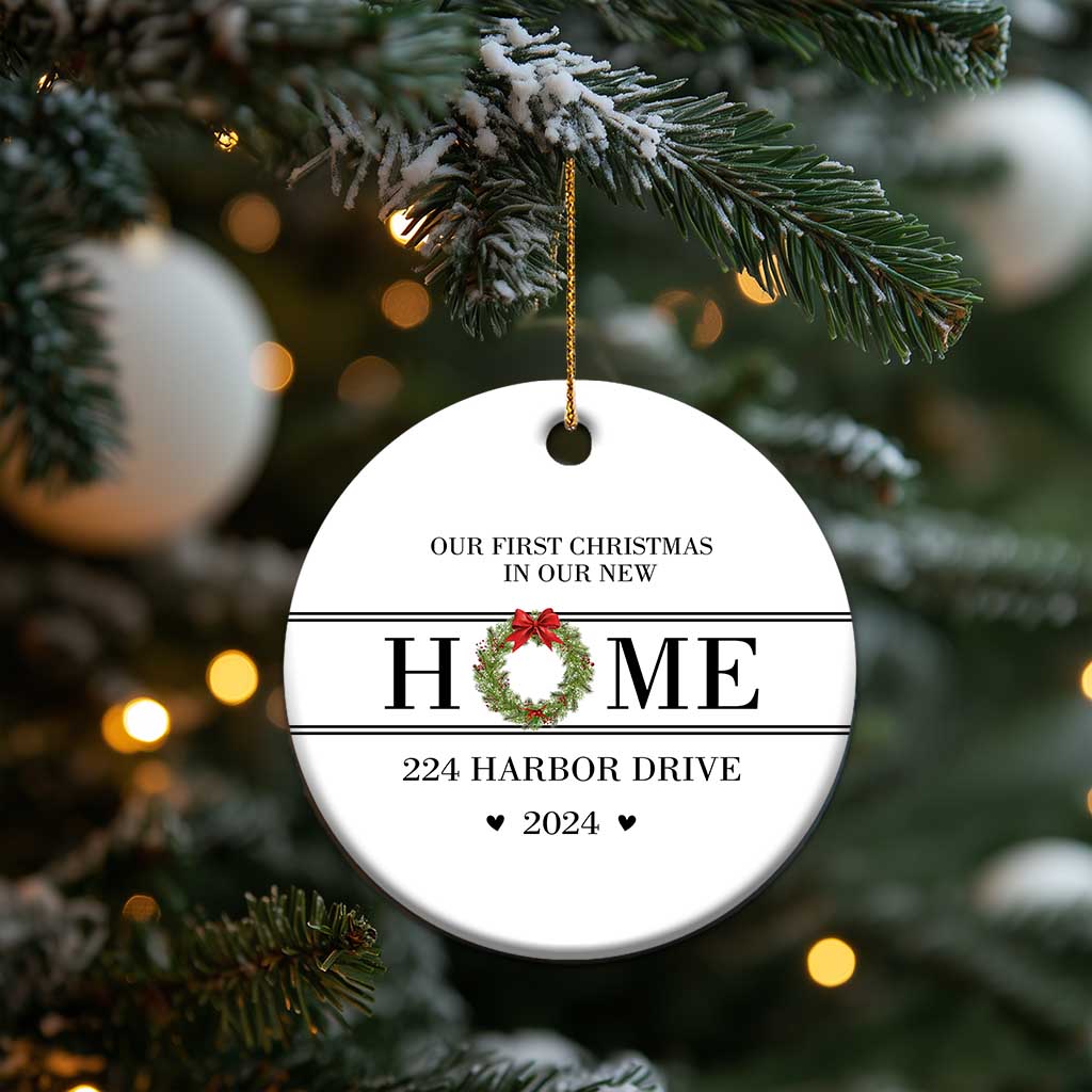 Personalized First Xmas In New Home Christmas Ornament Custom Address Xmas Tree Keepsake 2024 TS10