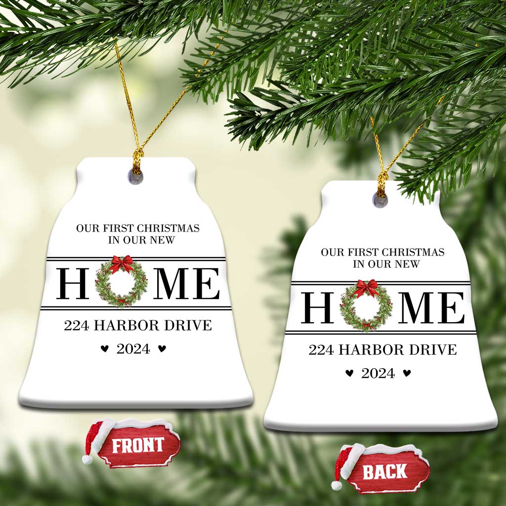 Personalized First Xmas In New Home Christmas Ornament Custom Address Xmas Tree Keepsake 2024 TS10