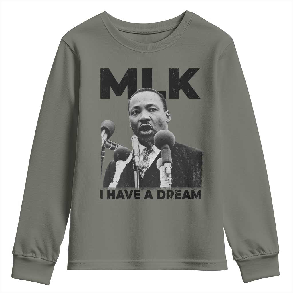 Martin Luther King Youth Sweatshirt MLK I Have A Dream Black History Month TS10
