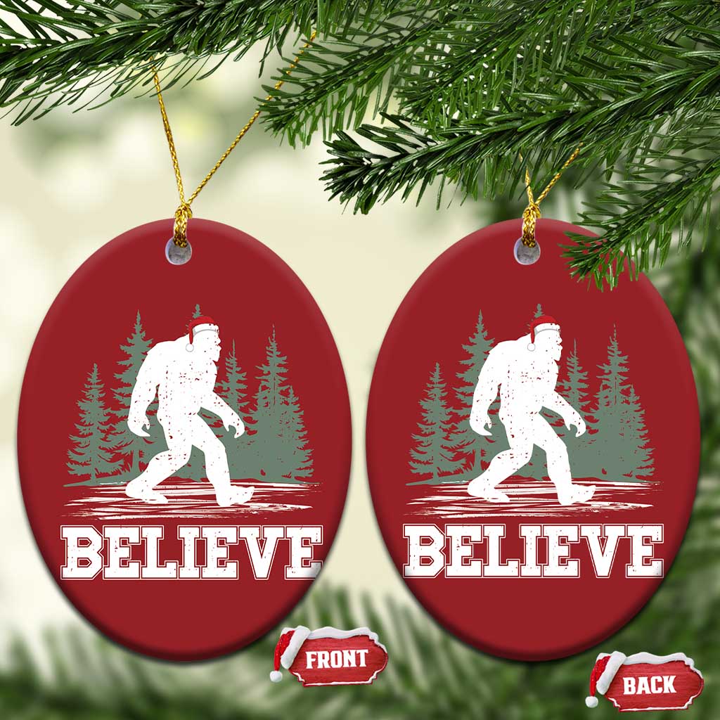 Bigfoot Xmas Christmas Ornament Funny Sasquatch Believe Lovers Gifts TS10