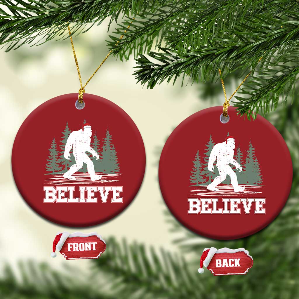 Bigfoot Xmas Christmas Ornament Funny Sasquatch Believe Lovers Gifts TS10