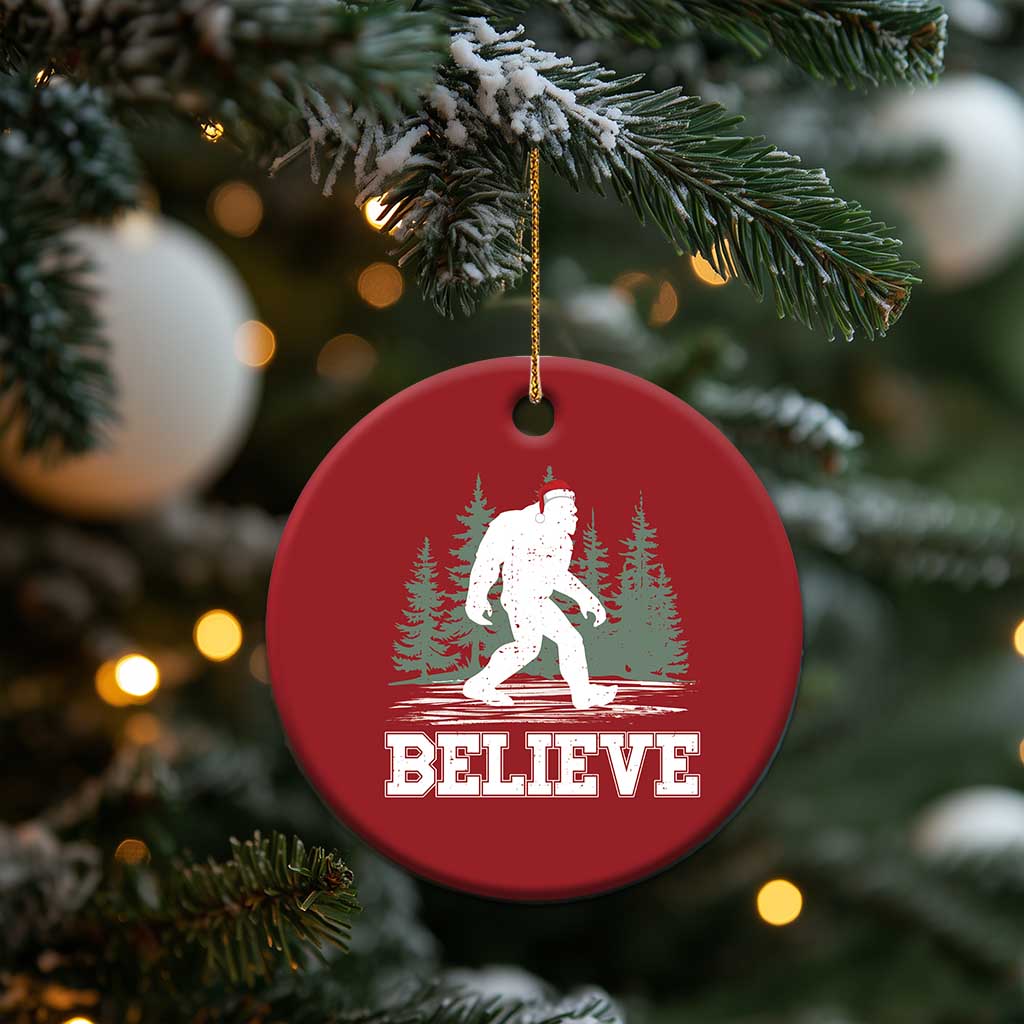 Bigfoot Xmas Christmas Ornament Funny Sasquatch Believe Lovers Gifts TS10
