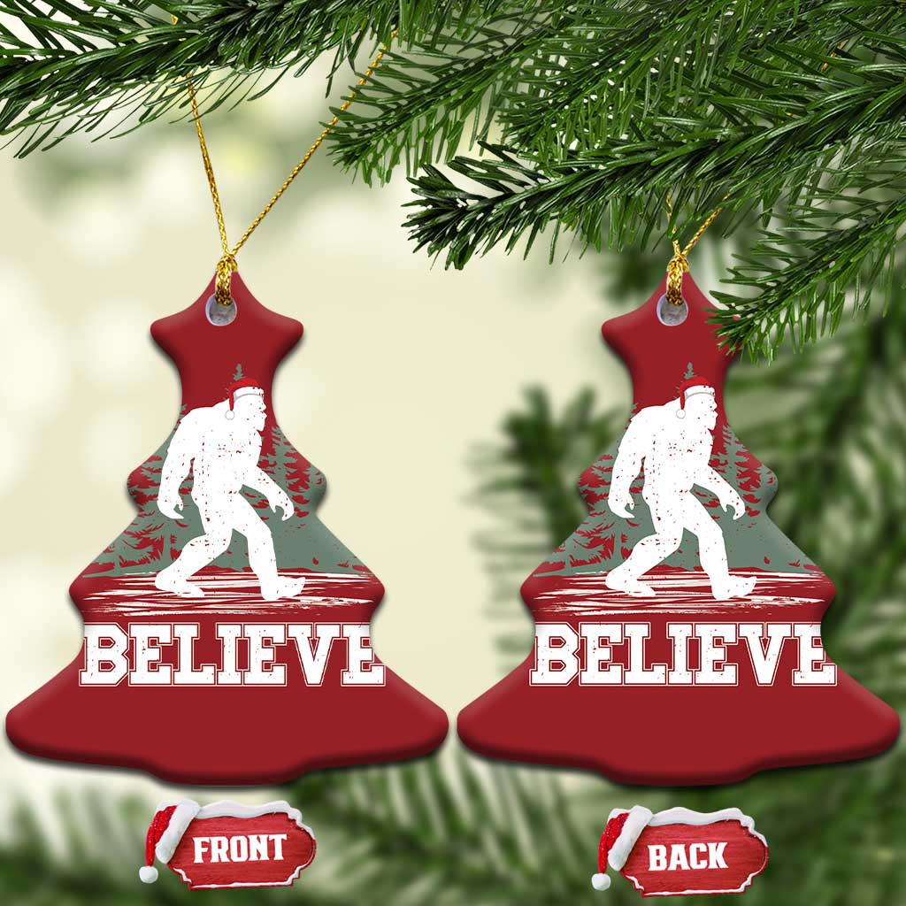 Bigfoot Xmas Christmas Ornament Funny Sasquatch Believe Lovers Gifts TS10