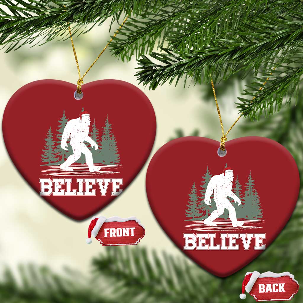 Bigfoot Xmas Christmas Ornament Funny Sasquatch Believe Lovers Gifts TS10