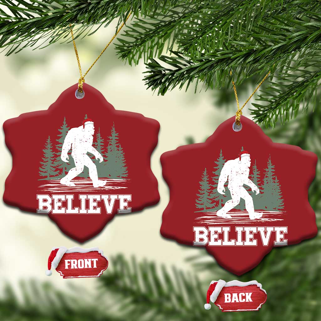 Bigfoot Xmas Christmas Ornament Funny Sasquatch Believe Lovers Gifts TS10