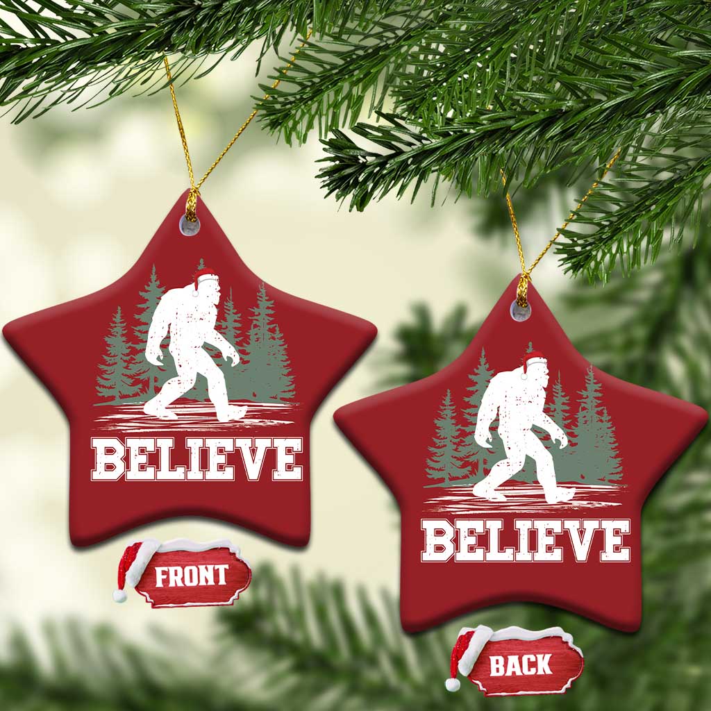 Bigfoot Xmas Christmas Ornament Funny Sasquatch Believe Lovers Gifts TS10