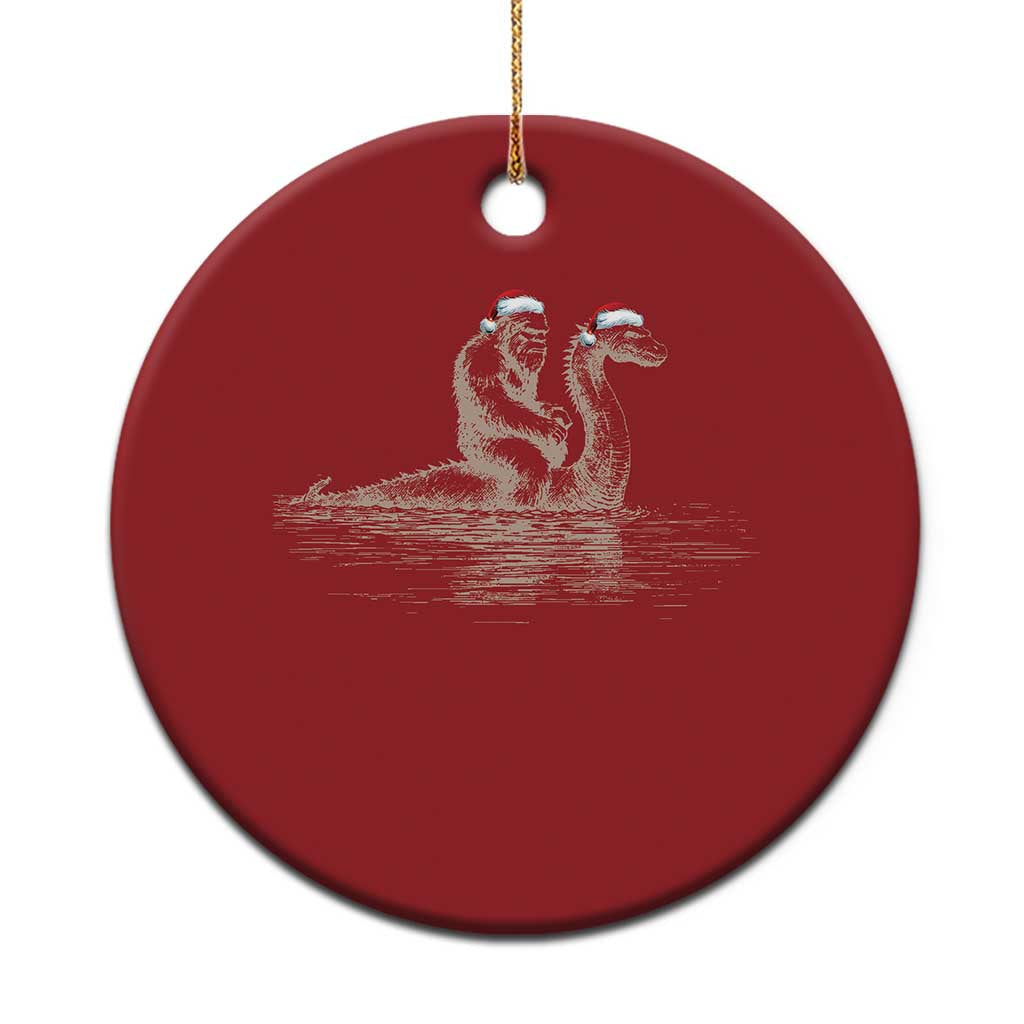 Bigfoot Christmas Ornament Funny Hilarious Loch Ness Monster Really Sasquatch Lovers TS10