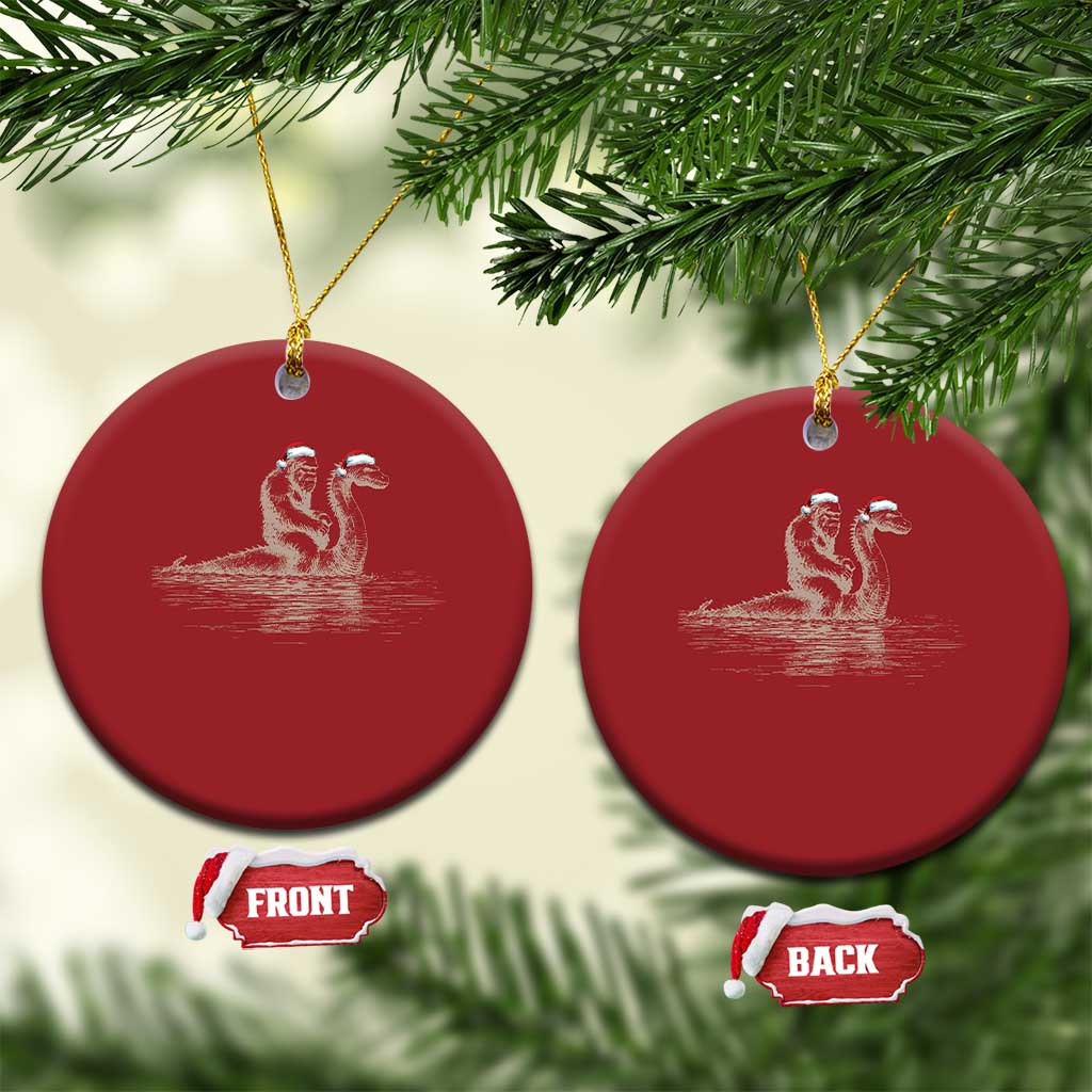 Bigfoot Christmas Ornament Funny Hilarious Loch Ness Monster Really Sasquatch Lovers TS10