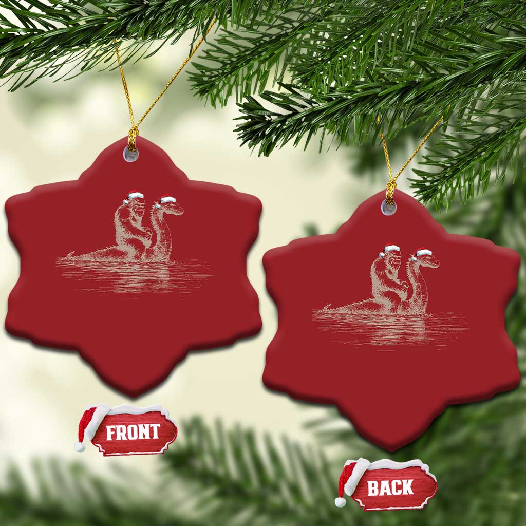 Bigfoot Christmas Ornament Funny Hilarious Loch Ness Monster Really Sasquatch Lovers TS10