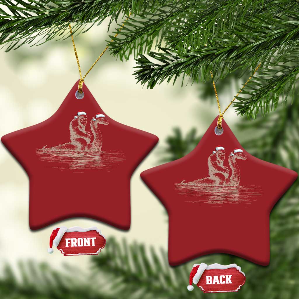 Bigfoot Christmas Ornament Funny Hilarious Loch Ness Monster Really Sasquatch Lovers TS10