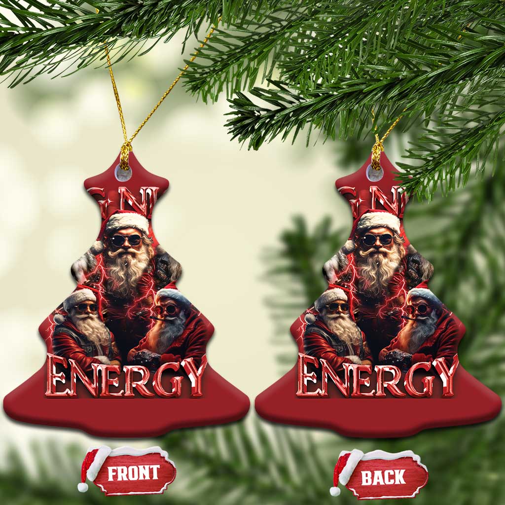 Santa Christmas Ornament Big Nick Energy Bootleg Rap Tee TS10