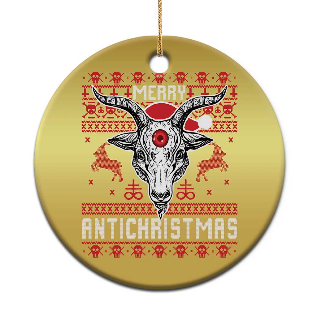 Satan Claus Merry Antichristmas Christmas Ornament Pentagram Ugly Christmas Sweater Evil Pajama TS10
