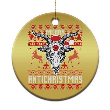 Satan Claus Merry Antichristmas Christmas Ornament Pentagram Ugly Christmas Sweater Evil Pajama TS10