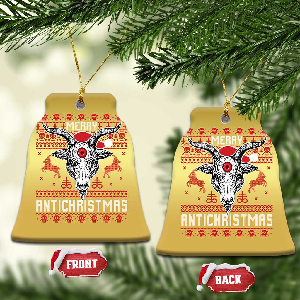 Satan Claus Merry Antichristmas Christmas Ornament Pentagram Ugly Christmas Sweater Evil Pajama TS10