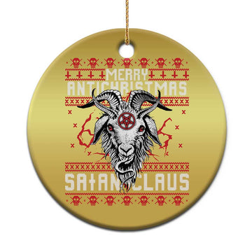Satan Claus Merry Antichristmas Christmas Ornament Goth Ugly Christmas Sweater Pentagram Evil Pajama TS10