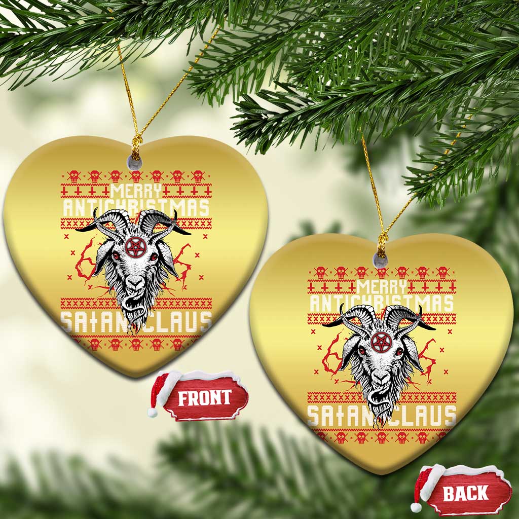 Satan Claus Merry Antichristmas Christmas Ornament Goth Ugly Christmas Sweater Pentagram Evil Pajama TS10