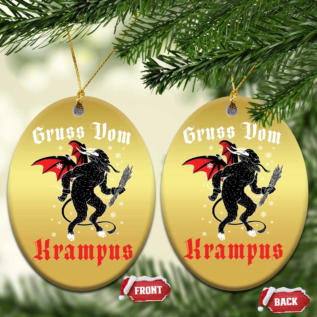 Krampus Christmas Ornament Scary Horror Goth Xmas Gruss Von Krampus TS10