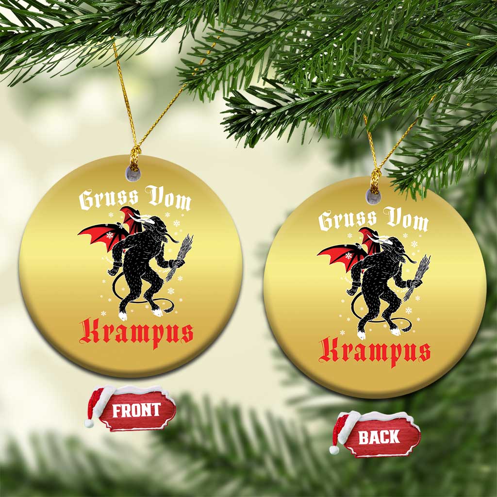 Krampus Christmas Ornament Scary Horror Goth Xmas Gruss Von Krampus TS10