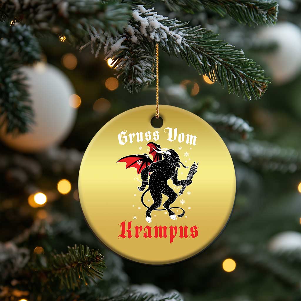 Krampus Christmas Ornament Scary Horror Goth Xmas Gruss Von Krampus TS10
