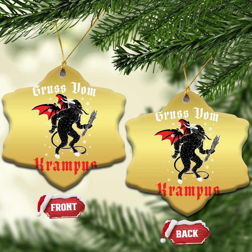 Krampus Christmas Ornament Scary Horror Goth Xmas Gruss Von Krampus TS10