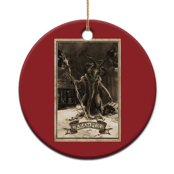 Krampus Christmas Ornament Xmas Horror Ugly Sweater Krampus Tarot Card Evil Pajama TS10