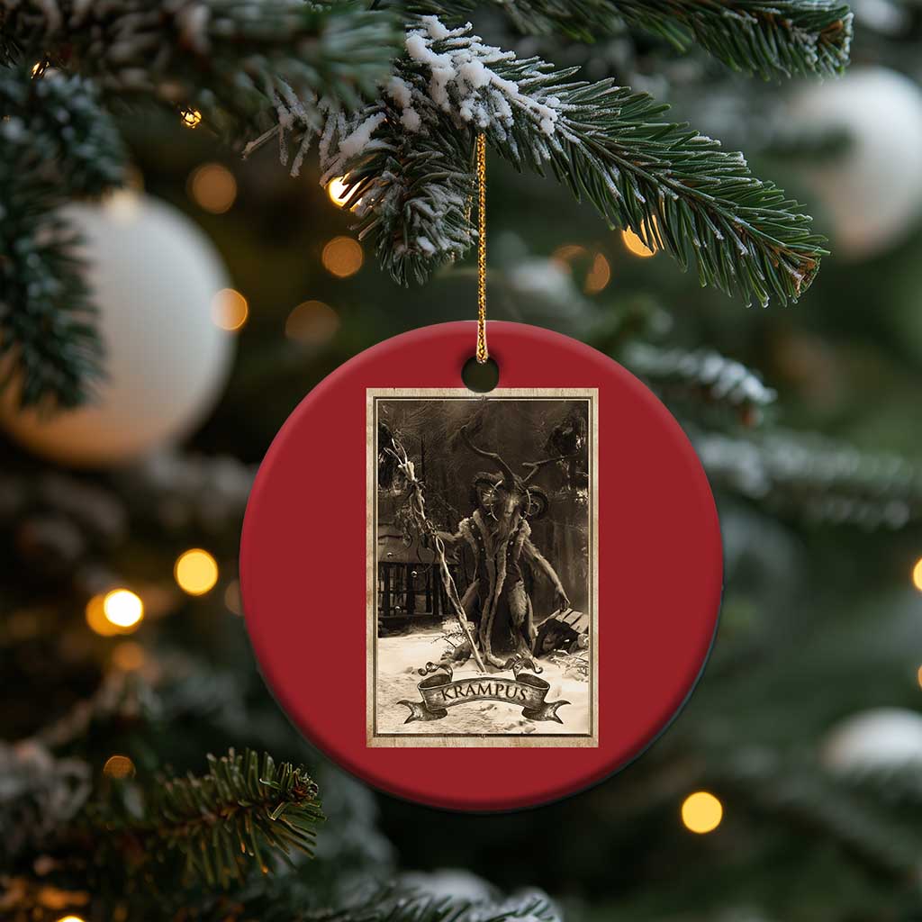Krampus Christmas Ornament Xmas Horror Ugly Sweater Krampus Tarot Card Evil Pajama TS10