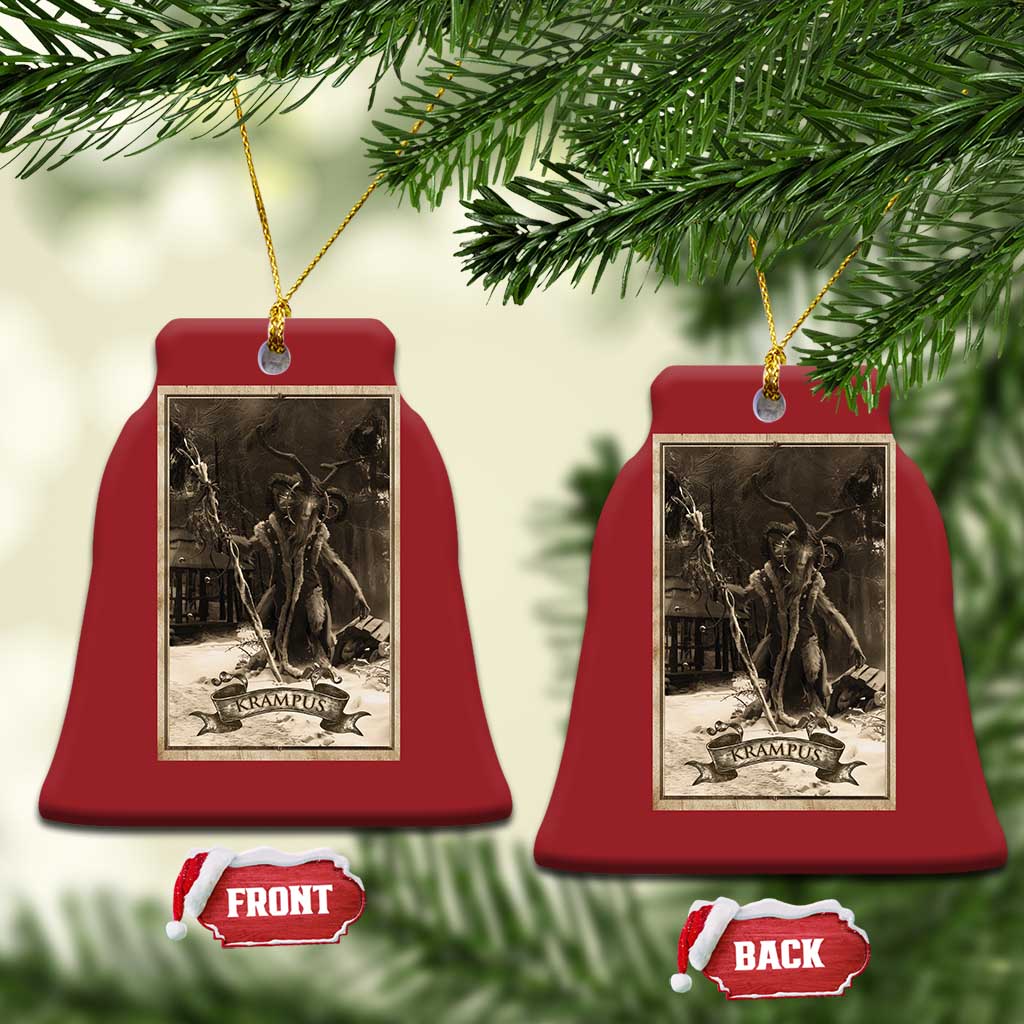 Krampus Christmas Ornament Xmas Horror Ugly Sweater Krampus Tarot Card Evil Pajama TS10