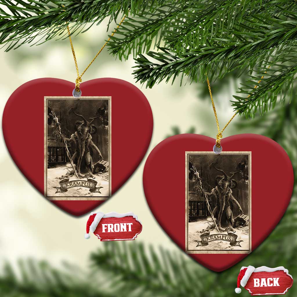 Krampus Christmas Ornament Xmas Horror Ugly Sweater Krampus Tarot Card Evil Pajama TS10