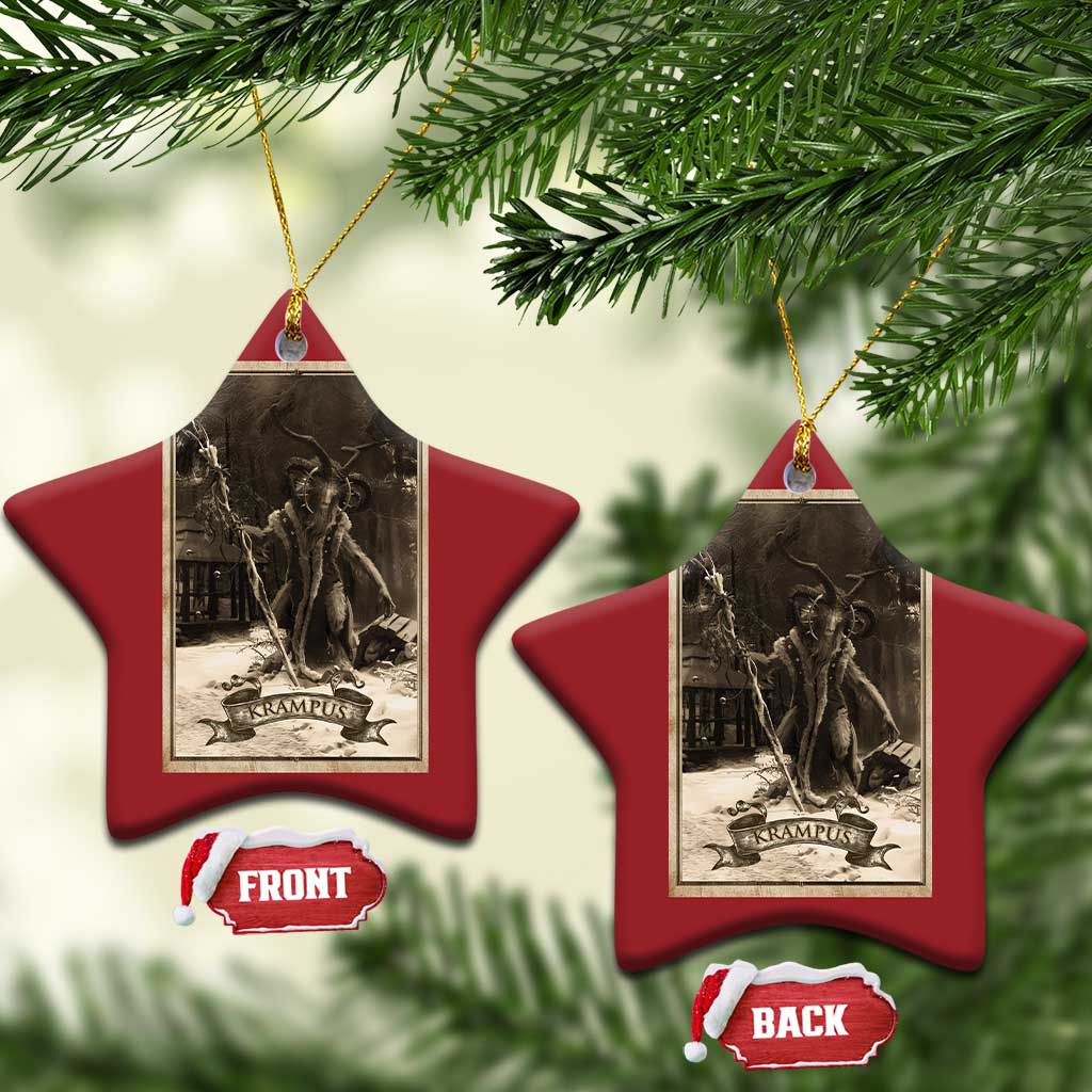Krampus Christmas Ornament Xmas Horror Ugly Sweater Krampus Tarot Card Evil Pajama TS10
