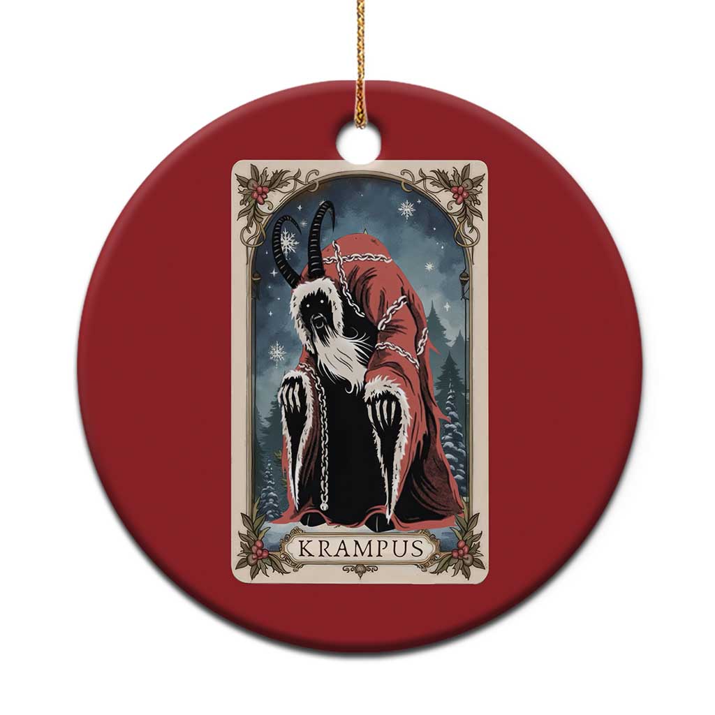 Krampus Christmas Ornament Tarot Card Xmas Horror Ugly Sweater Evil Pajama TS10
