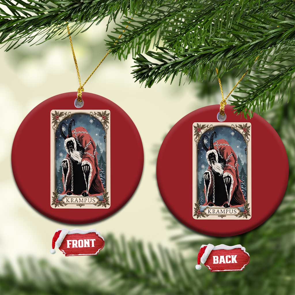 Krampus Christmas Ornament Tarot Card Xmas Horror Ugly Sweater Evil Pajama TS10
