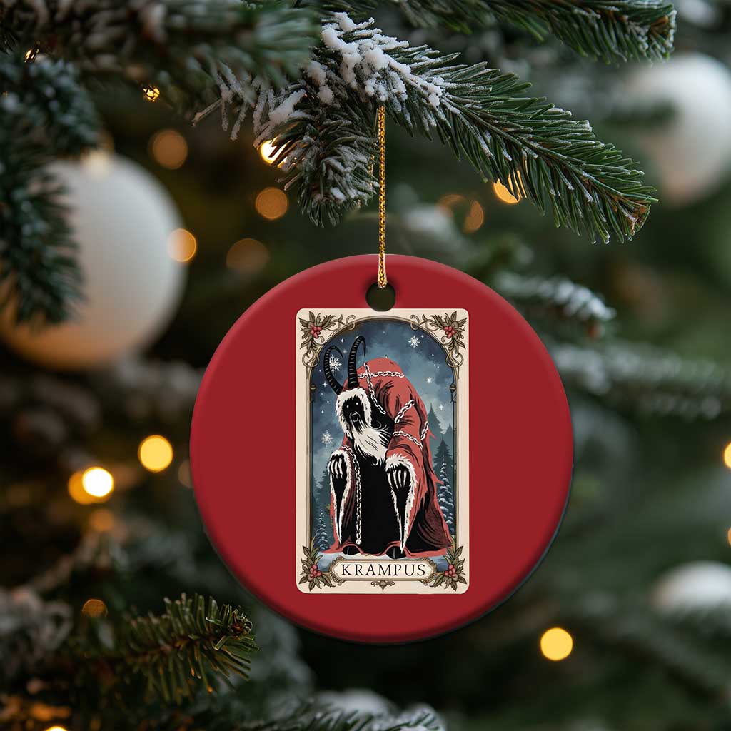 Krampus Christmas Ornament Tarot Card Xmas Horror Ugly Sweater Evil Pajama TS10