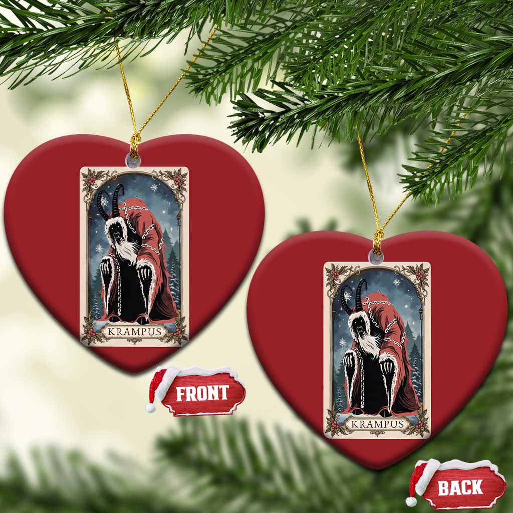 Krampus Christmas Ornament Tarot Card Xmas Horror Ugly Sweater Evil Pajama TS10