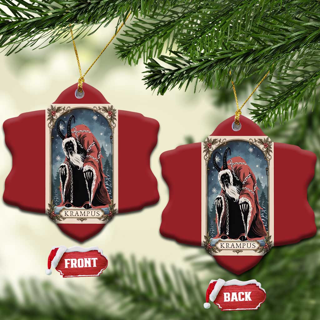 Krampus Christmas Ornament Tarot Card Xmas Horror Ugly Sweater Evil Pajama TS10
