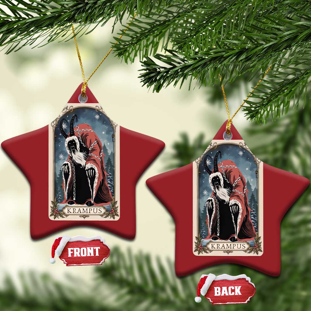Krampus Christmas Ornament Tarot Card Xmas Horror Ugly Sweater Evil Pajama TS10