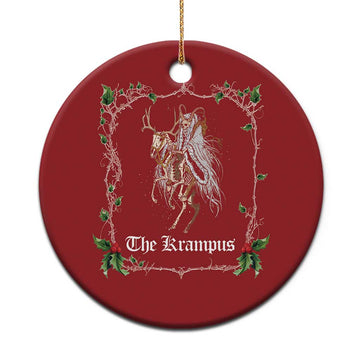 Krampus Christmas Ornament Goth Xmas Krampus Reindeer Skull Ugly Sweater Evil Pajama TS10