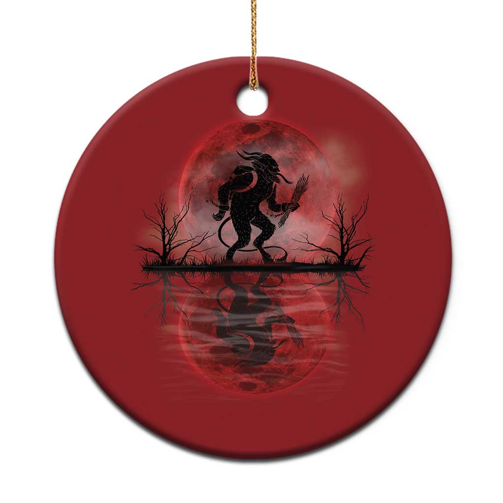Krampus Christmas Ornament Scary Horror Goth Xmas Blood Moon Ugly Sweater Evil Pajama TS10