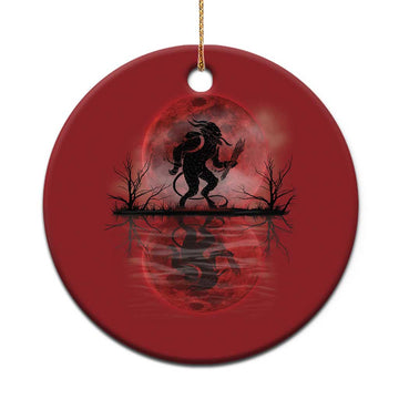 Krampus Christmas Ornament Scary Horror Goth Xmas Blood Moon Ugly Sweater Evil Pajama TS10