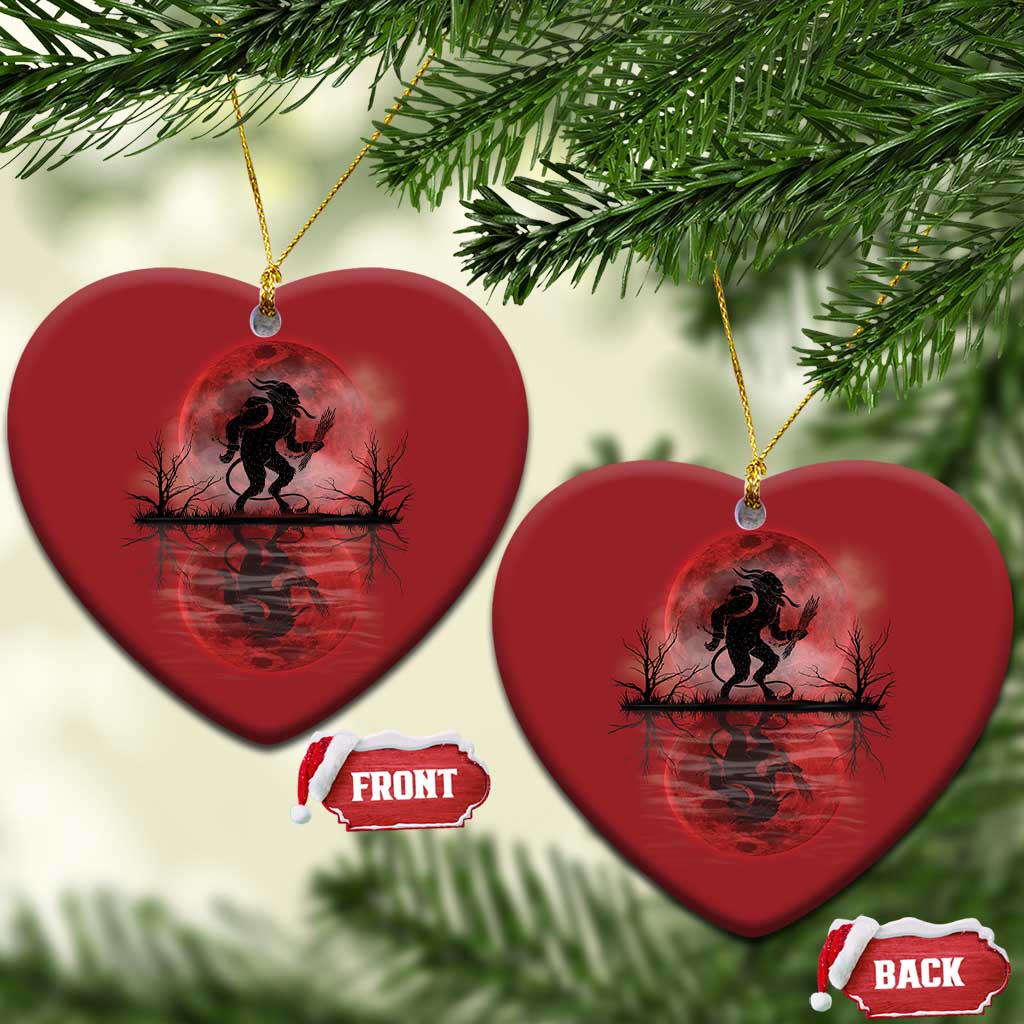 Krampus Christmas Ornament Scary Horror Goth Xmas Blood Moon Ugly Sweater Evil Pajama TS10